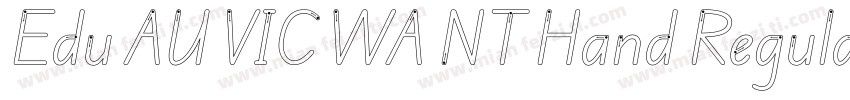 Edu AU VIC WA NT Hand Regular字体转换